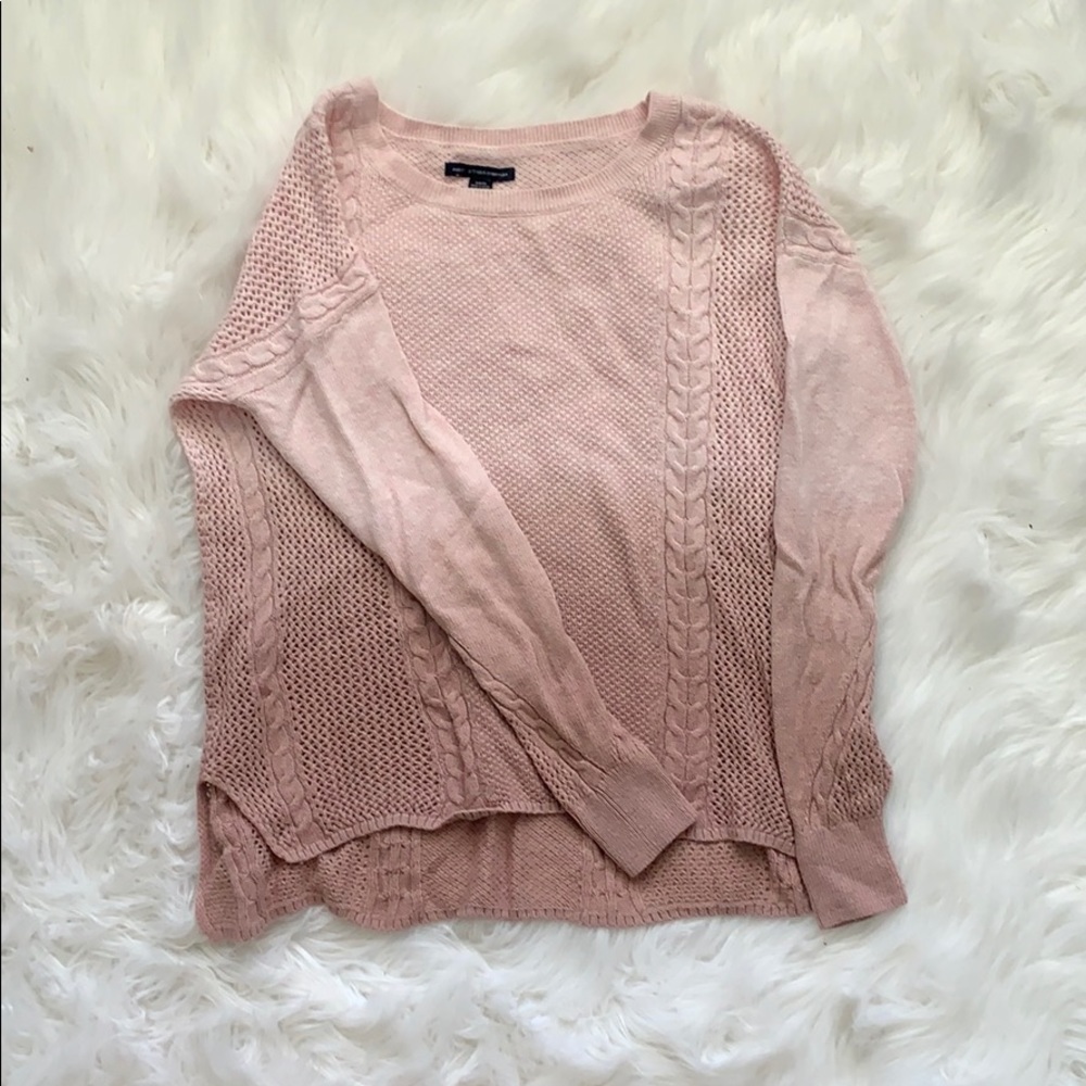 Pink ombré AE sweater